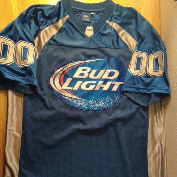 Vintage Bud Light 00 Football Jersey Promotional - Picture 1 of 7